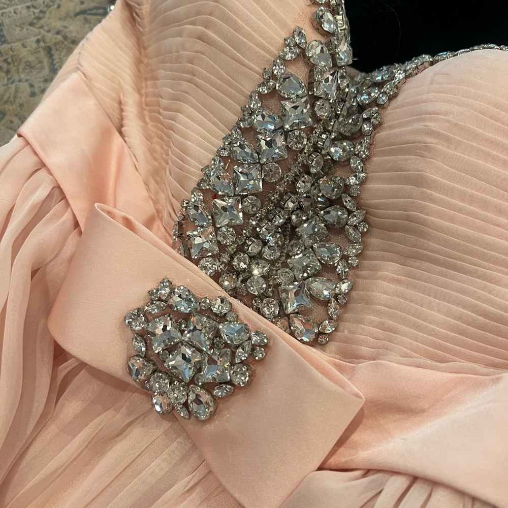 Sherri hill dusty light pink gown